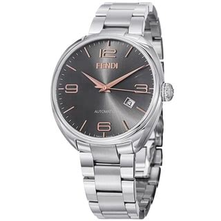 fendi men's fendimatic black dial stainless steel automatic watch|Watches for Men .